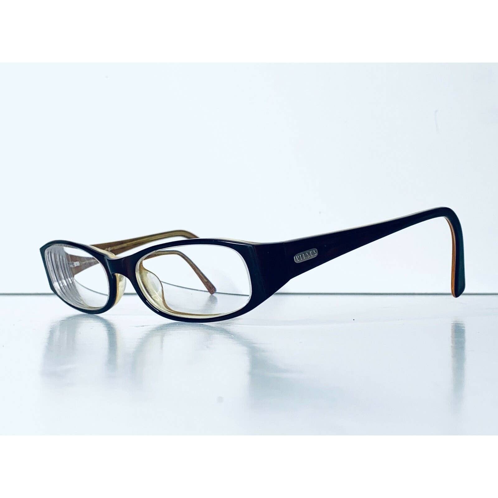 Versace Versus Tortoise Rectangular Glasses